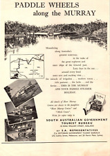South Australian Government Tourist Bureau Vintage A4 Print Ad Circa 1951 picture