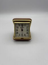 Vintage Equity Gold Vintage Travel Alarm with Built In Case Watch picture