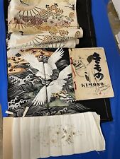 Vintage Japan Oriental Wedding Kimono Set - Silk, Gold Thread, and Vintage Book picture