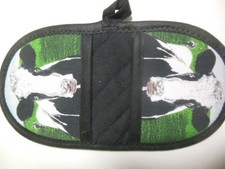 1 New HOLSTEIN COW (black background) Microwave potholder, handcrafted picture