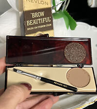 VINTAGE COLLECTIBLE REVLON BROW BEAUTIFUL BRUSH ON EYEBROW COLOR LIGHT BROWN NEW picture