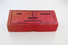 Vintage Weston Pet Tattoo Outfit Farm Marker Tattooing Kit picture