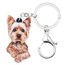 Acrylic Yorkshire Terrier Dog Key Chains Ring Keychains Keyring Cute Jewelry picture
