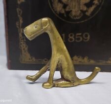 Vintage Airedale Terrier Dog Figurine Solid Brass 3 Inch / Brass Dog  picture