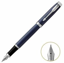 Outstanding Blue/White Clip Parker Pen IM Series Medium (M) Nib Fountain Pen picture