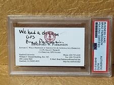 Brad Bradford Parkinson Autograph PSA/DNA Signed Business Card INVENTED GPS picture