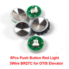 5Pcs Push Button BR27C for OTIS Elevator Accessories 3 Wire Red Light DC24V picture
