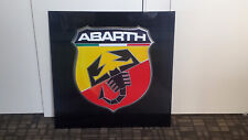ABARTH Logo Authentic Dealership Sign, Super Rare 30x30 picture
