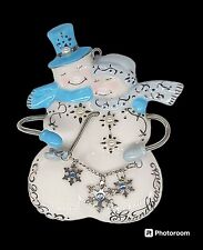2006 AGC American Greetings Christmas Ornament Grandparents as Snowman CL12 picture