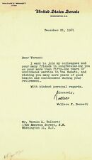 “Utah Senator” Wallace F. Bennett Hand Signed TLS Dated 1961 picture