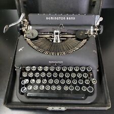 1947 Remington Rand DeLuxe Model 5 Portable Antique Vintage 40's Typewriter picture
