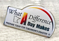 Minnesota Prepare Today For Tomorrow's Disaster Lapel Hat Jacket Vest Bag Pin picture