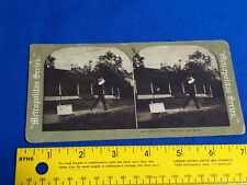 1910s Early Golf Stereoview Card Player Driving The Ball Metropolitan Rare VTG  picture