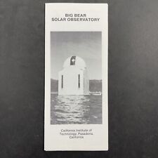 Vintage Big Bear Solar Observatory Brochure California Space Pamphlet Telescope  picture