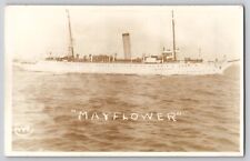 President Teddy Roosevelt Yacht USS Mayflower RPPC Real Photo Postcard c1910-20s picture