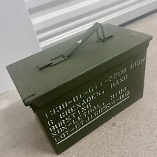 US Military Metal Empty Ammo Can Box G Grenades, Hand Bursting Non Lethal M104 picture