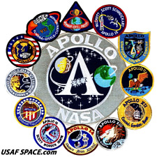 ORIGINAL AB Emblem - APOLLO 1 - 11 - 17 Mission PATCH NASA COLLAGE - USA - MINT picture
