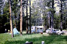 1967 Kodachrome 35mm Slide - Canned Ham - Station Wagon - CAMPING OUT WEST Scene picture