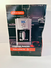 AIRMSEN CM1705BATE Stainless Steel 12 Cup Drip Coffee Maker Self-Cleaning picture