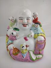 Spiritual Ceramic Buddha Fertility Surrounded Good Luck/ Fortune Statue  picture