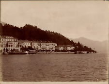 Italy, Lake Como, boat take view, Ed. Brogi Vintage print, Tirage   picture