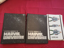 The Official Handbook of the Marvel Universe Master Edition 2 binders & 405 card picture