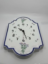 Williams Sonoma Firenze Thymus Hand-Painted Ceramic Wall Clock Italy picture