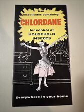 Chlordane Household Chemical Brochure Circa 1950s Now Outlawed Vibrant Colors picture