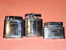 3 Vintage Silver Chrome Continental Lighters: Elite, Citation, and Classic picture
