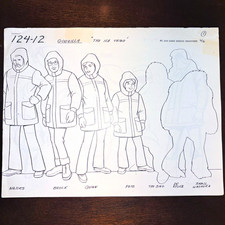 Godzilla Hanna-Barbera Productions The Ice Thing 1978 Production 8 Model Sheets picture