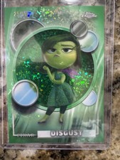 2026 Topps Chrome Disney Disgust Green Refractor #175 /99 Inside Out COLOR MATCH picture