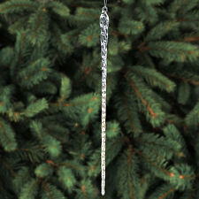 12 Quantity 14-inch Clear Quad Twist Glass Icicles picture