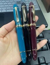 New Wingsung 630 Luxury Piston Fountain Pen Iridium Fine Nib Resin Writing Pen picture