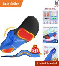 Comfort Plantar Fasciitis Insoles Men Women - Pain Relief - High Arch Support picture