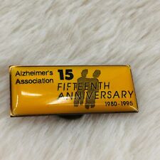 1995 Alzheimers Association 15th Anniversary Enamel Lapel Pin picture