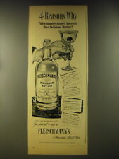 1946 Fleischmann's Gin Ad - 4 reasons why Fleischmann's makes America's most picture
