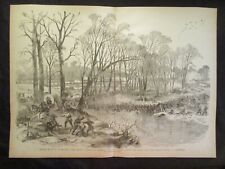 1884 Civil War Print - Battle of Stones River, Tennessee - FRAME FOR A GIFT picture