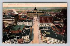 Indianapolis IN-Indiana, Birds Eye View of Indianapolis, Vintage c1908 Postcard picture
