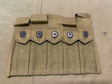 ORIGINAL WWII US ARMY 5 CELL 20RD AMMO CARRY POUCH picture
