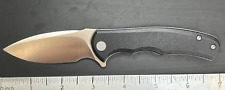 Civivi Mini Praxis Pocketknife BLK G10 Plain Edge Satin D2 Blade Great USED picture