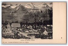 Valdez Alaska AK Postcard Bird's Eye View Of Residence Section c1905's Antique picture