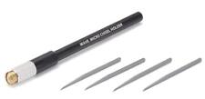 WAVE Hobby Tool Series HG Micro Chisel Set Blade 4 Pieces + Grip/Black Tool for picture