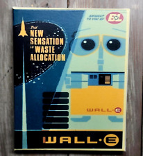 WALL-E Waste Allocation Disney Sign - Handmade 8x10 CANVAS Art picture