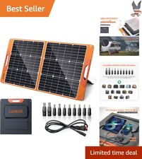 Portable 100W Camping Solar Panel - High Conversion Efficiency - Waterproof picture