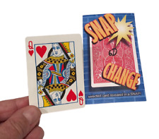 SNAP CHANGE BICYCLE CARD Mental Prediction Close Up Magic Trick Double Door SALE picture
