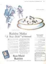 Vintage Magazine Ad Ephemera - Sun Maid Raisins - 1922 picture