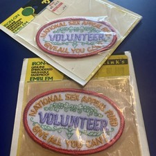 VTG Lot Of 2 National. Sex Appeal Fund Volunteer Sew On Patches picture
