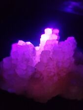 338g Natural Fluorescence Pink Calcite Cluster UV-reactive Columnar Benz   picture