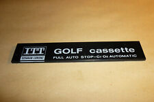 Original Old Radio and TV Emblem - Lettering Golf Cassette ITT Show  picture