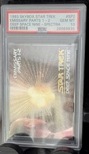 1993 Skybox Star Trek # SP2 Emissary P 1 & 2 Deep Space 9 Spectra PSA 10 picture